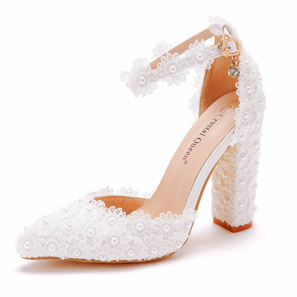 Ortho Welt Rhinestone High Heel Shoes