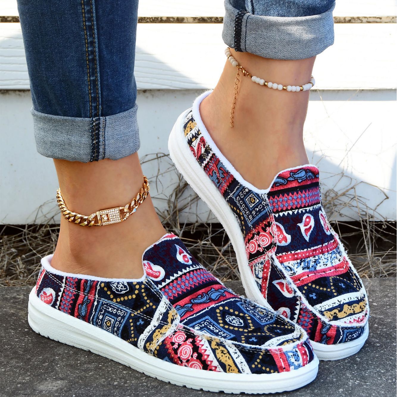 Ortho Welt Trendy Floral Slippers For Spring And Summer