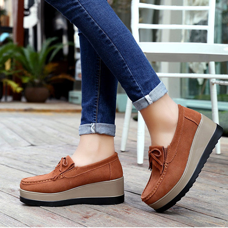 Ortho Welt Shoes With Fringe Bow Design - Comfort And Elegance