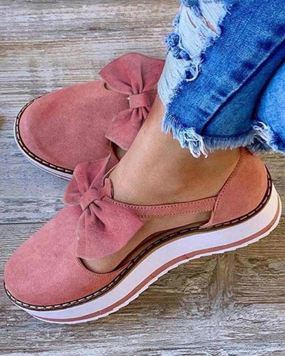 Ortho Welt Damen Orthopädische Slipper – Schleife & Komfort