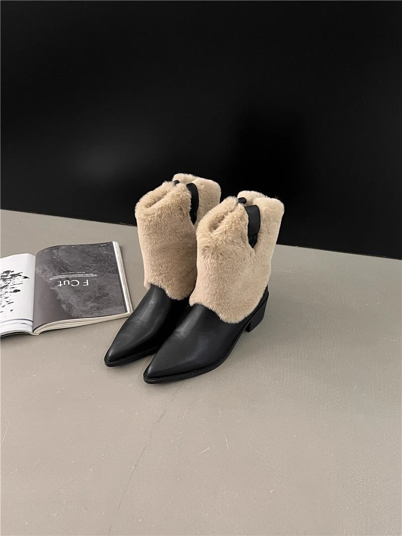 Ortho Welt Velvet Orthopedic Boots - Thermal Pointed Toe