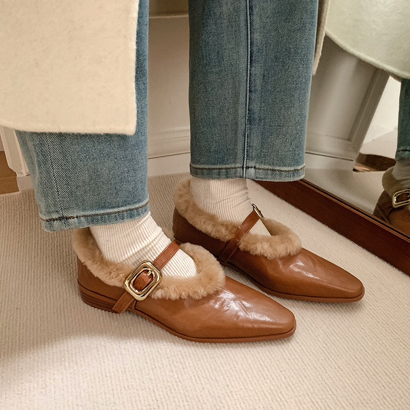 Ortho Welt Lammfell-Ankle-Schuhe - Orthopedic Komfort