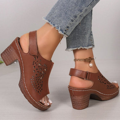 Ortho Welt Damen Keilsandalen - Orthopedic Komfort Absatz