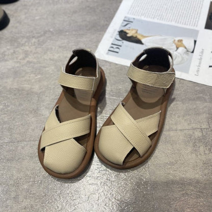 Ortho Welt Breathable Roman Sandals With A Closed Heel