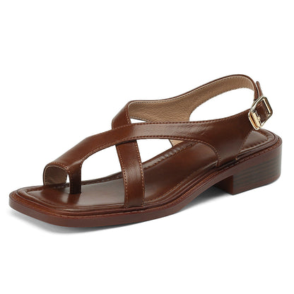Ortho Welt Black Retro Roman Shoes - Unique Comfort