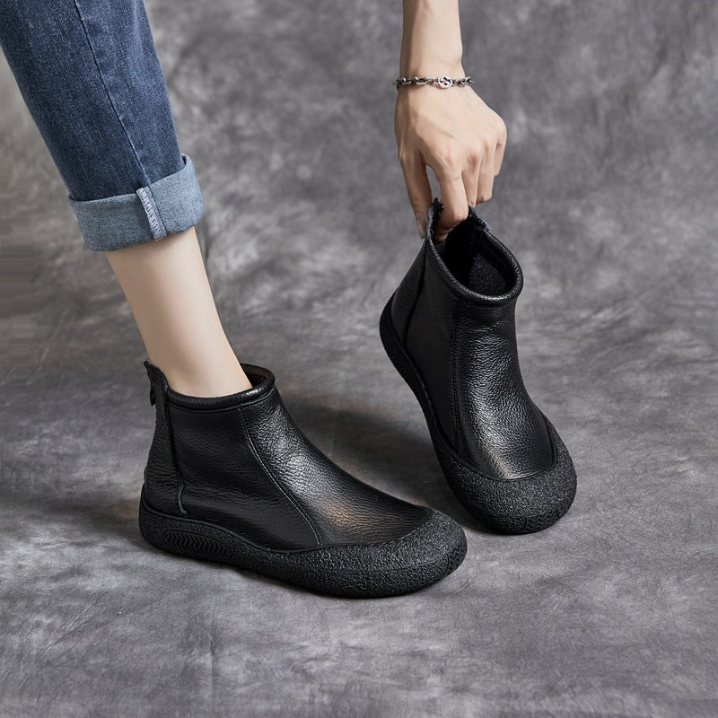 Ortho Welt Damen Ankle Boots – Orthopedic Rindsleder Komfort