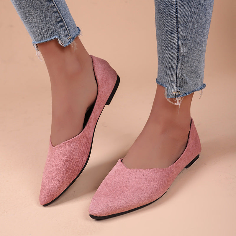 Ortho Welt Pointed Low Toe Shoes In Plus Sizes