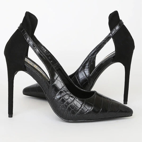 Ortho Welt Hollow Stiletto Heels - French Elegance