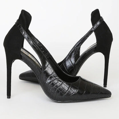 Ortho Welt Hollow Stiletto Heels - French Elegance