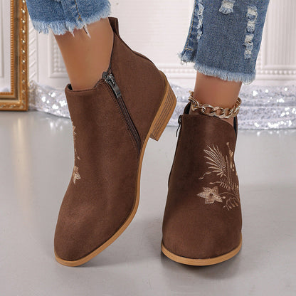 Ortho Welt Printed Short Boots - Orthopedic Comfort