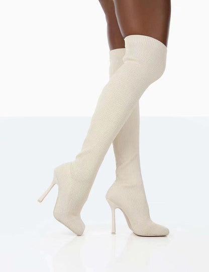 Ortho Welt Overknee Boots - Orthopedic Stretch Knit
