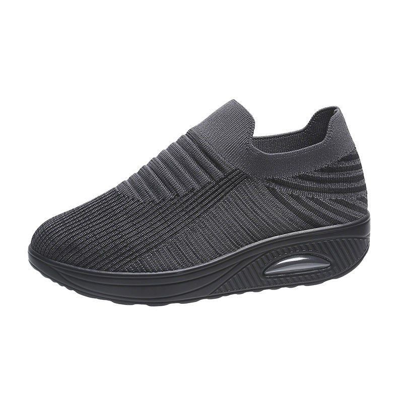 Ortho Welt Lightweight And Breathable Striped Mesh Shoes