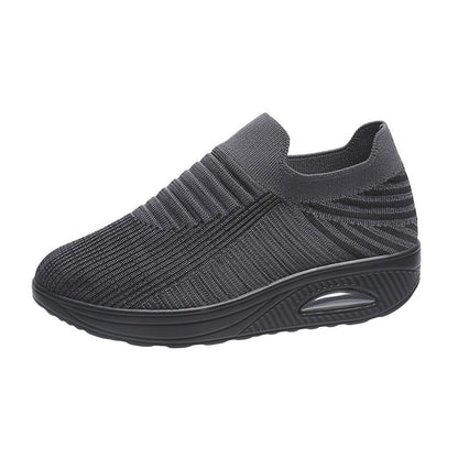 Ortho Welt Lightweight And Breathable Striped Mesh Shoes