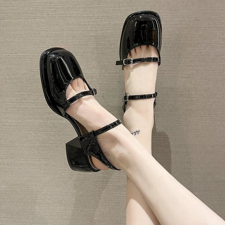 Ortho Welt Mary Jane Shoes - Korean Style, Thick And Unique Heel