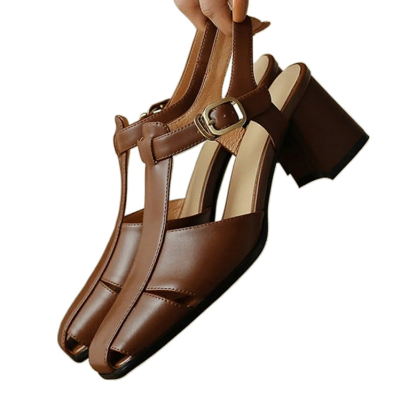 Ortho Welt Retro Sandalen - Orthopedic Blockabsatz Komfort