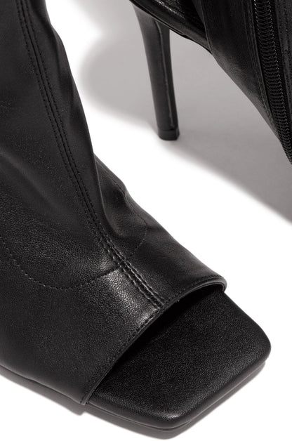 Ortho Welt Overknee Peeptoe Boots - Orthopedic Comfort