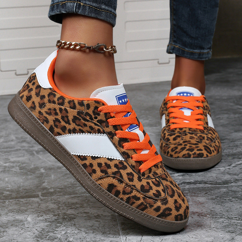 Ortho Welt Leopard Print Flat Sneakers - Unique And Comfortable Style