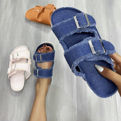 Ortho Welt Flat Strap Sandals - Comfort And Unique Style