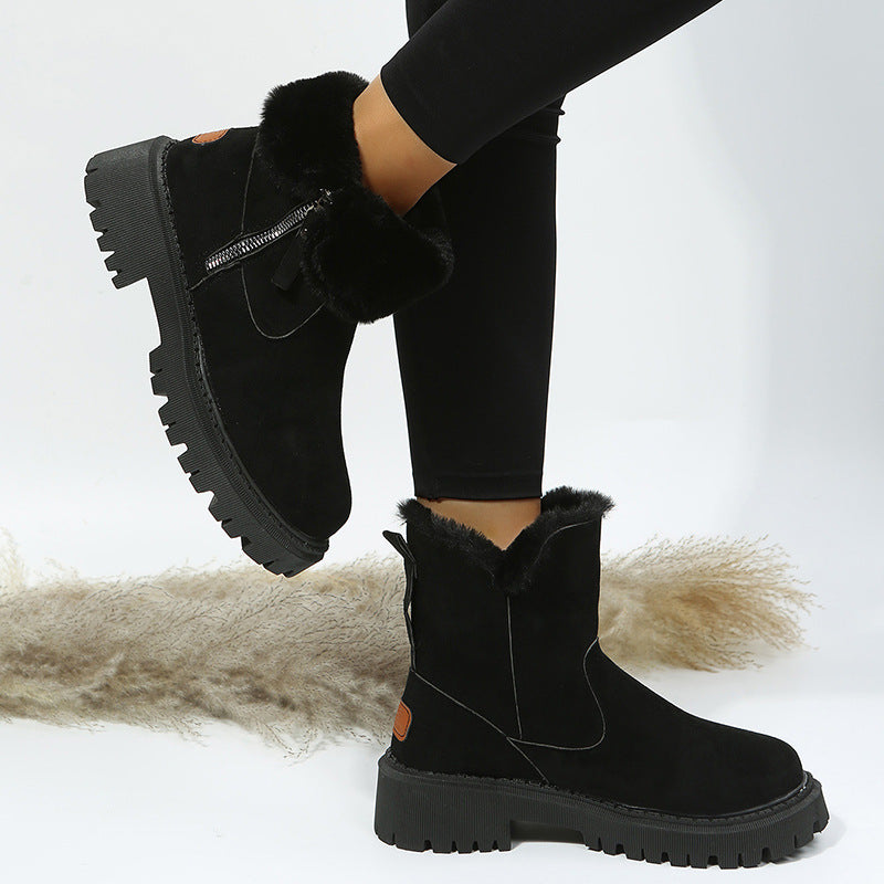 Ortho Welt Winter Boots - Orthopedic, Faux Fur, Zipper