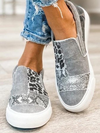 Ortho Welt Damen-Sneaker - Orthopedic Slip-On Patchwork