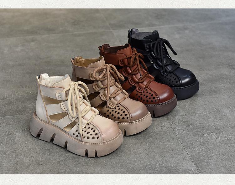 Ortho Welt Damen Orthopedic Plateau-Sneaker - Gladiator Look