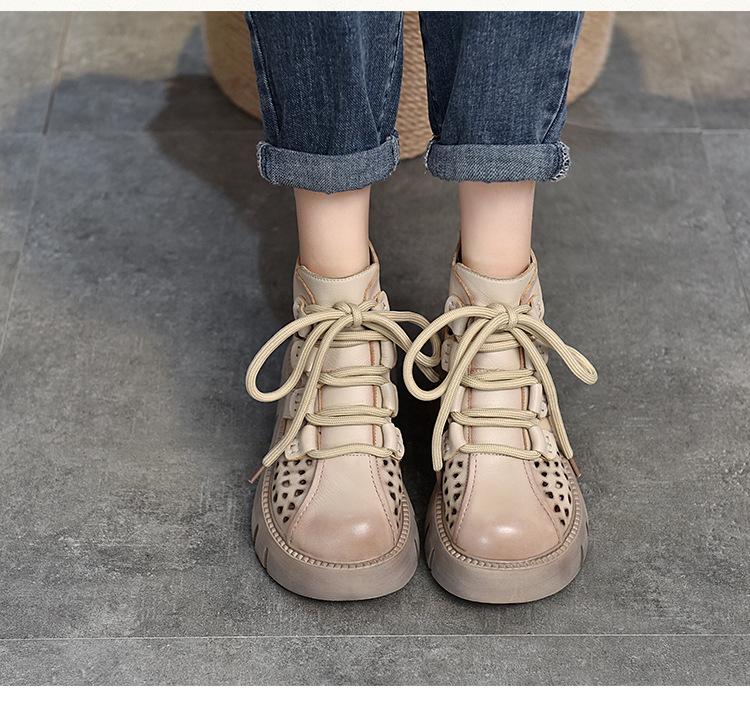 Ortho Welt Damen Orthopedic Plateau-Sneaker - Gladiator Look