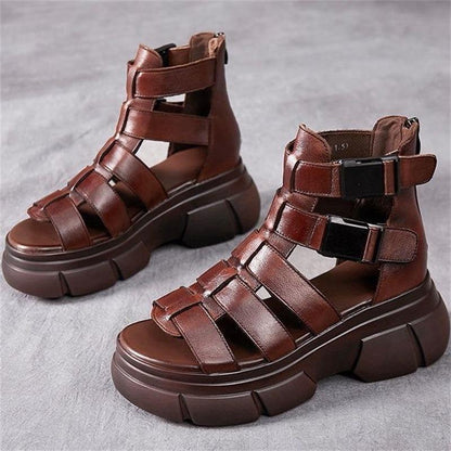 Ortho Welt Damen Orthopädische Gladiator Sandalen - Verstellbar