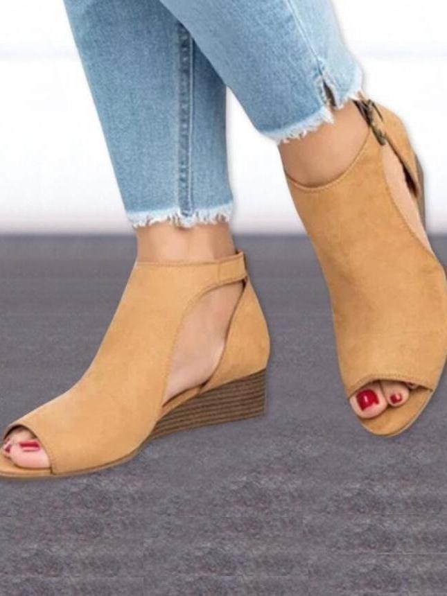 Ortho Welt Damen Orthopädische Keilsandalen Offene Zehen