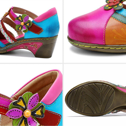 Ortho Welt Mary-Jane Pumps - Orthopedic Floral Vintage