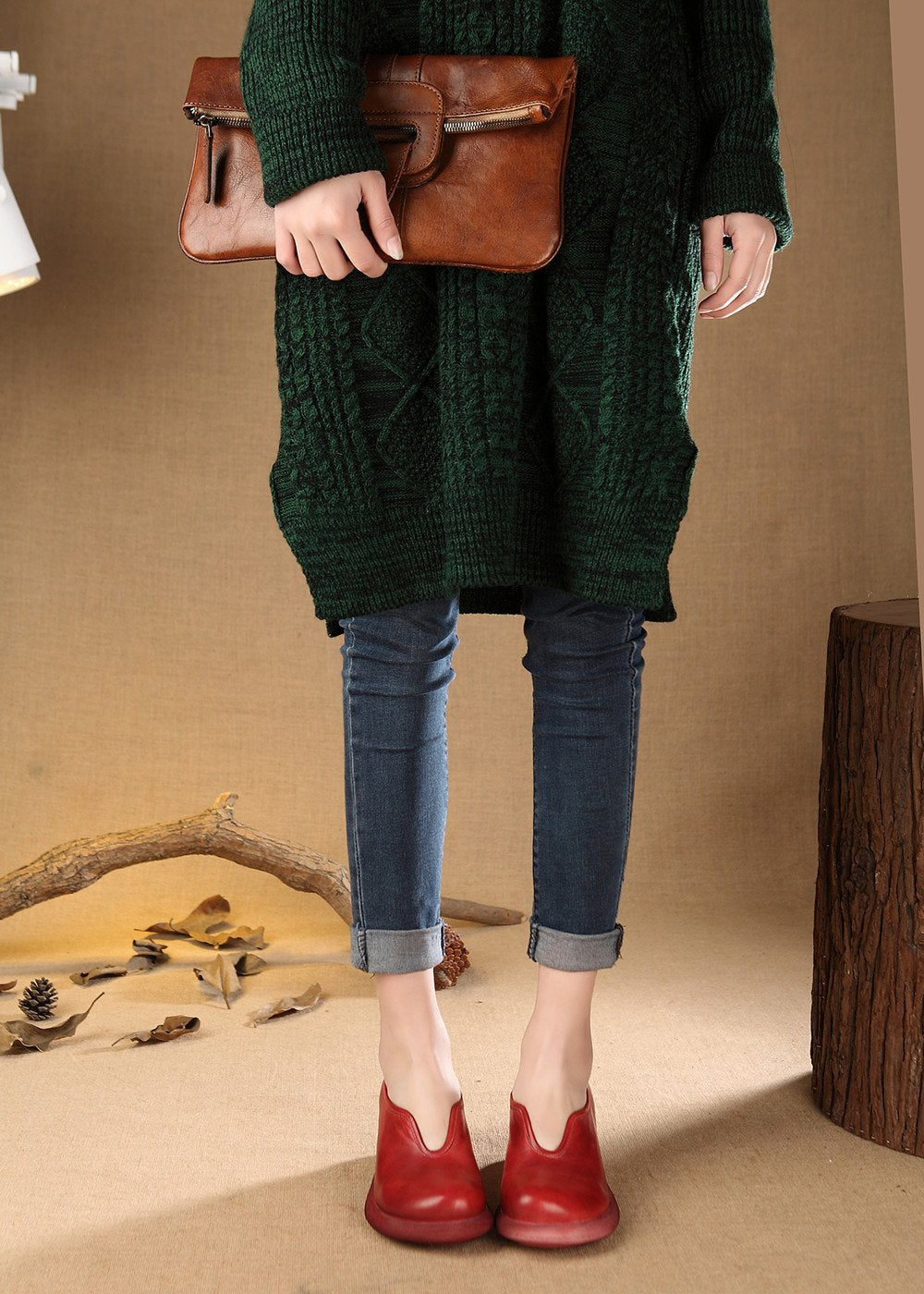 Ortho Welt Damen Ballerinas – Orthopädischer Vintage-Komfort