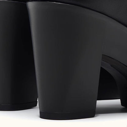 Jada | Damen-Stiefeletten mit offener Zehenpartie und Blockabsatz