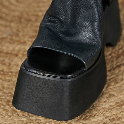 Ortho Welt Retro Plateau Sandalen – Orthopedic Komfort