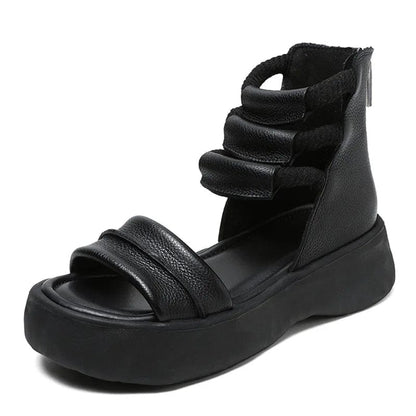 Ortho Welt Damen Orthopedic Plateau Gladiator Sandalen