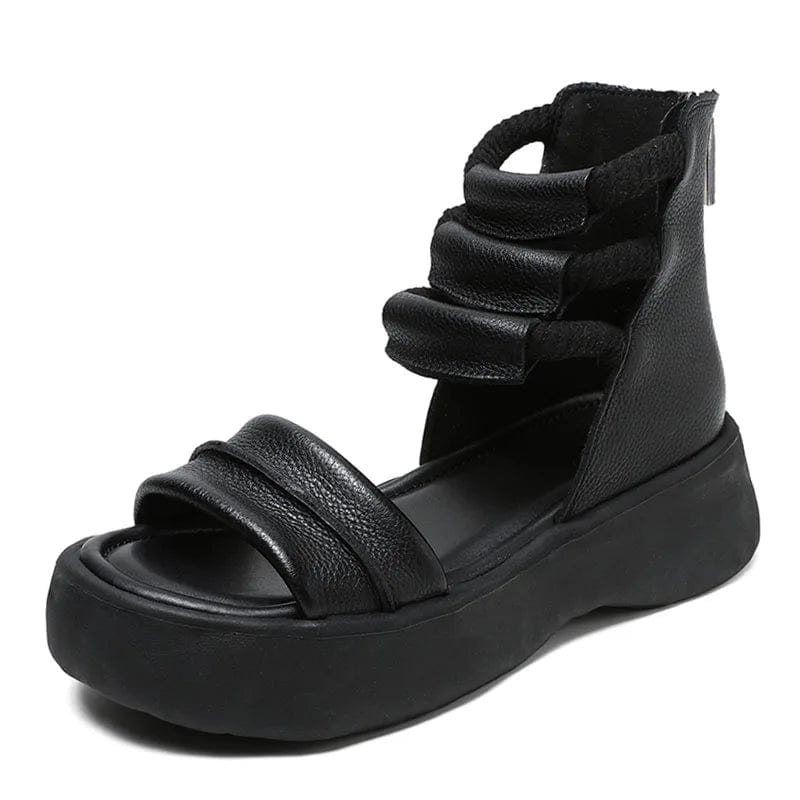 Ortho Welt Damen Orthopedic Plateau Gladiator Sandalen