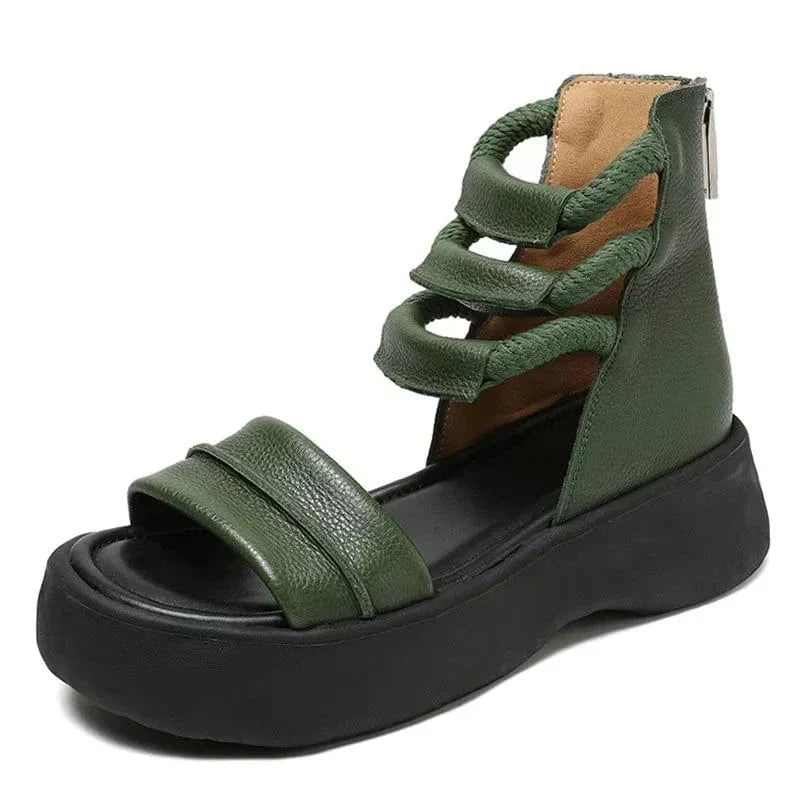 Ortho Welt Damen Orthopedic Plateau Gladiator Sandalen