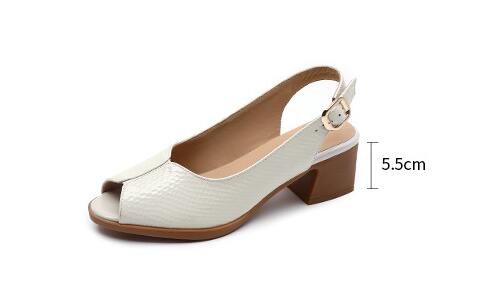 Caroline | Slingback-Sandalen mit Blockabsatz – Elegante Peeptoe-Sandalen für jeden Tag