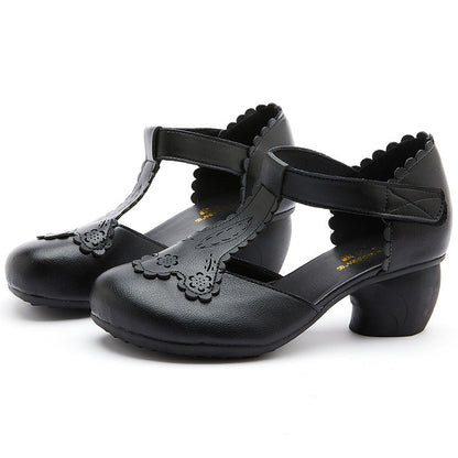 Ortho Welt Damen Orthopädische T-Riemen Vintage Schuhe
